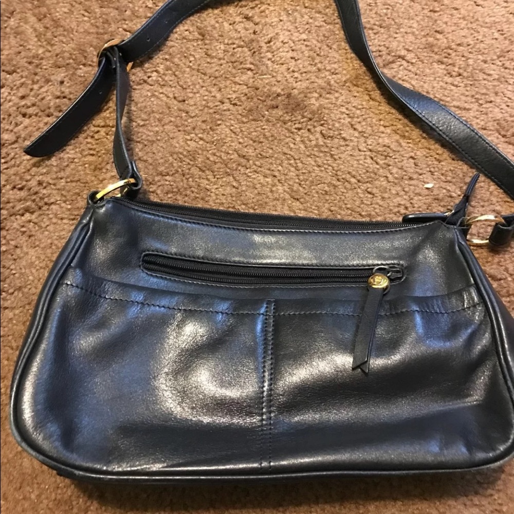 Black leather Etienne Aigner Designer purse